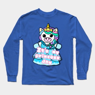 Unicorn with phrase - It’s my princess day Long Sleeve T-Shirt